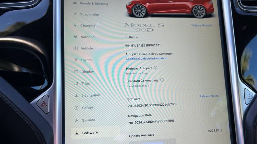 2015 Tesla Model S 5YJSA1E23FF107981