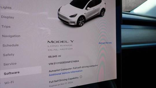 2021 Tesla Model Y 5YJYGDEE6MF074864