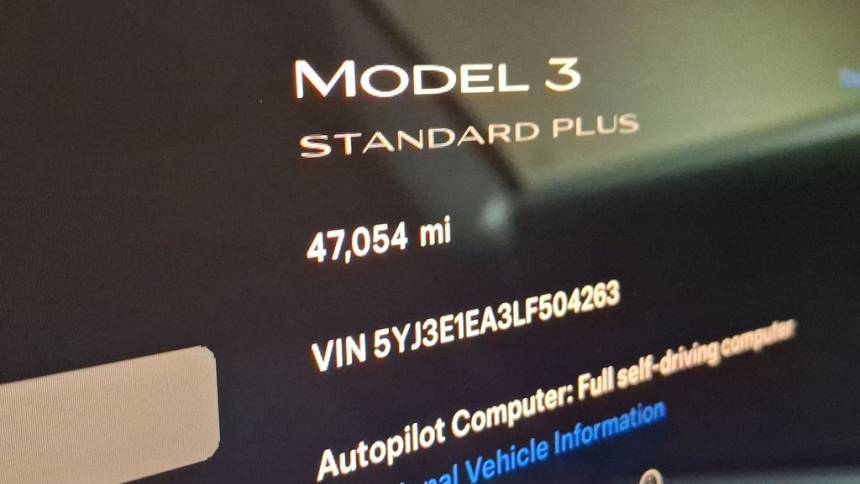 2020 Tesla Model 3 5YJ3E1EA3LF504263