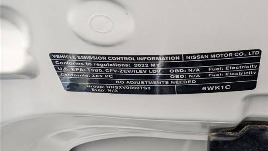 2022 Nissan LEAF 1N4BZ1BV3NC558904