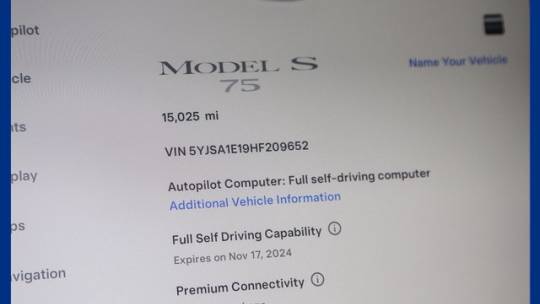 2017 Tesla Model S 5YJSA1E19HF209652