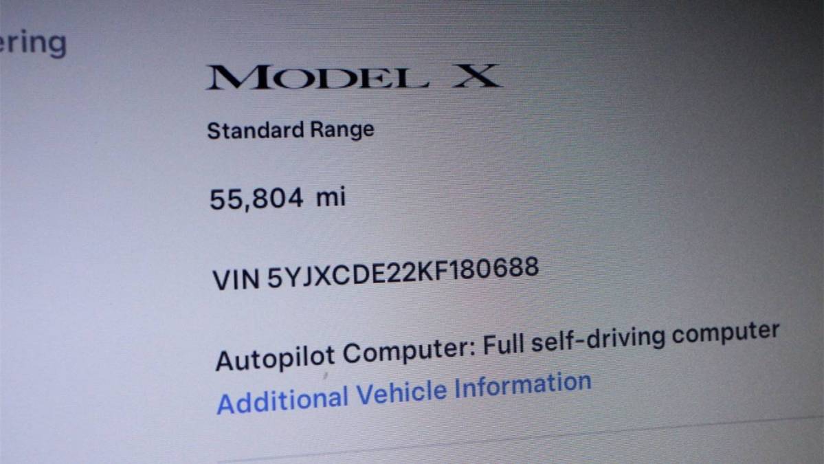 2019 Tesla Model X 5YJXCDE22KF180688