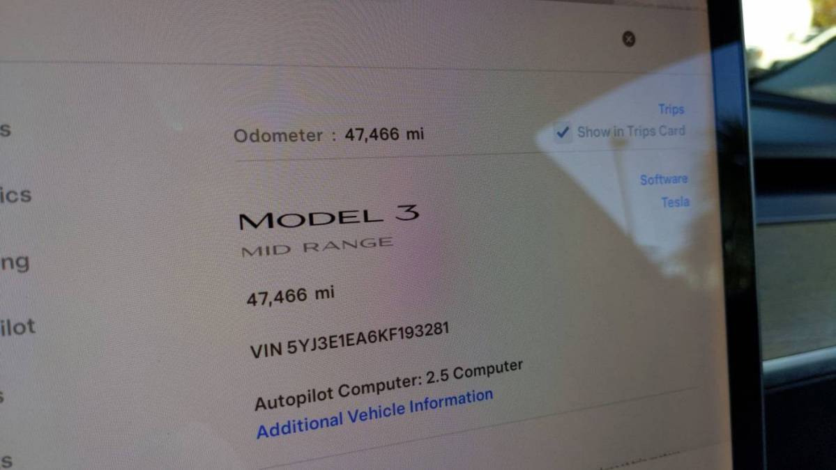 2019 Tesla Model 3 5YJ3E1EA6KF193281