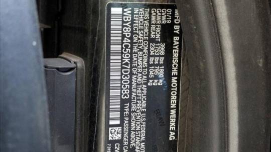 2019 BMW i3 WBY8P4C59K7D30583