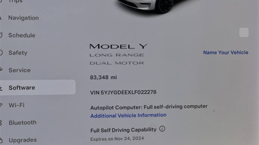 2020 Tesla Model Y 5YJYGDEEXLF022278