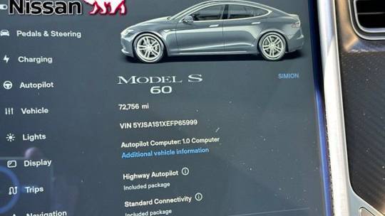 2014 Tesla Model S 5YJSA1S1XEFP65999