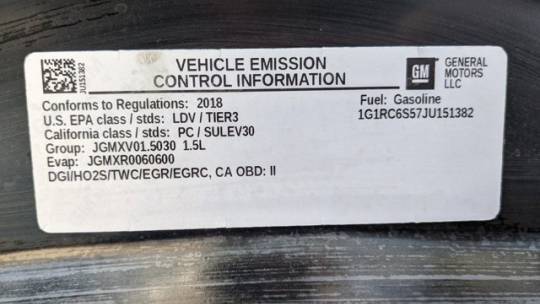 2018 Chevrolet VOLT 1G1RC6S57JU151382