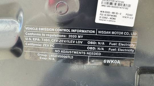 2020 Nissan LEAF 1N4AZ1CP4LC310363