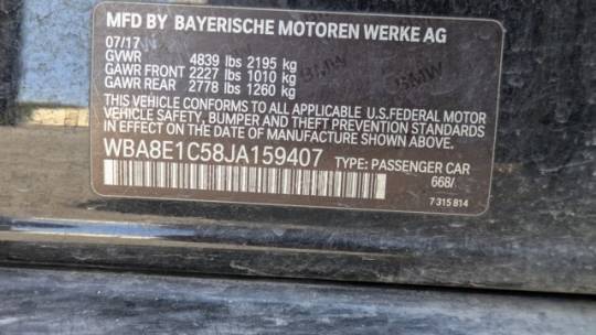 2018 BMW 3 Series WBA8E1C58JA159407