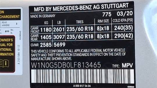 2020 Mercedes GLC 350e 4MATIC W1N0G5DB0LF813465