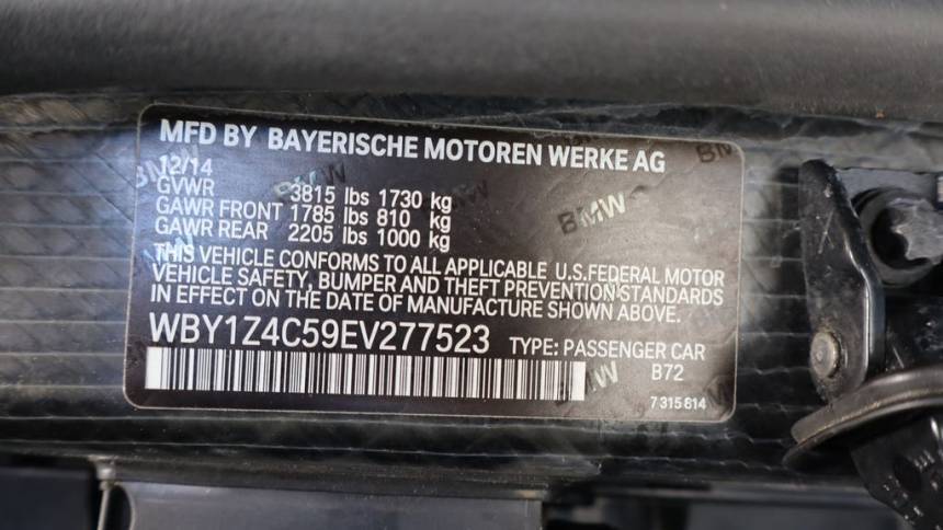 2014 BMW i3 WBY1Z4C59EV277523