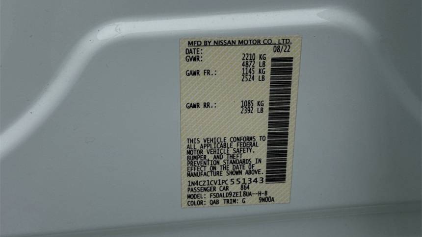 2023 Nissan LEAF 1N4CZ1CV1PC551343