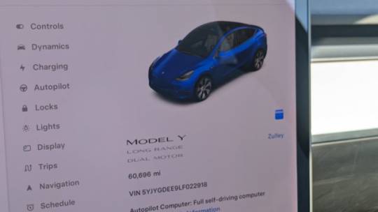 2020 Tesla Model Y 5YJYGDEE9LF022918