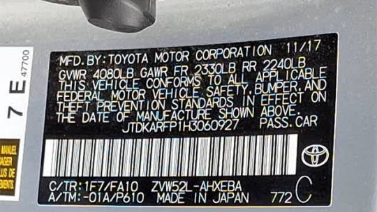 2017 Toyota Prius Prime JTDKARFP1H3060927