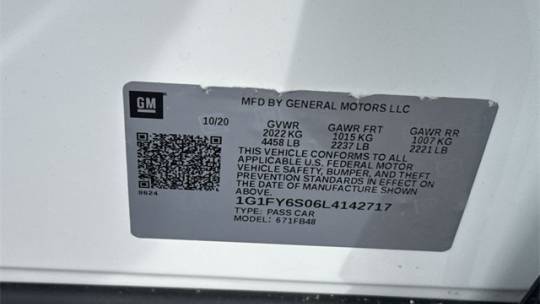 2020 Chevrolet Bolt 1G1FY6S06L4142717