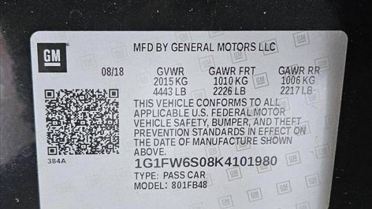 2019 Chevrolet Bolt 1G1FW6S08K4101980