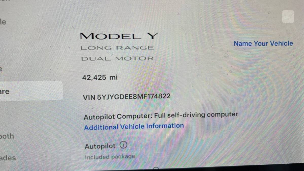 2021 Tesla Model Y 5YJYGDEE8MF174822