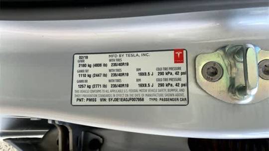 2018 Tesla Model 3 5YJ3E1EA0JF007958