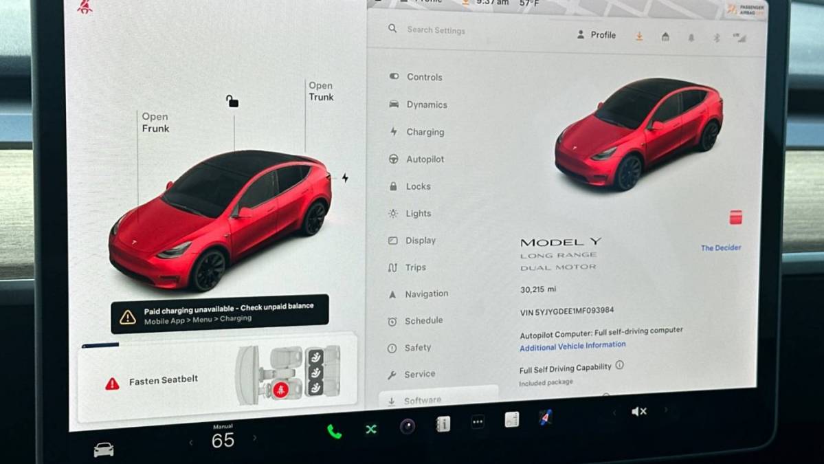 2021 Tesla Model Y 5YJYGDEE1MF093984