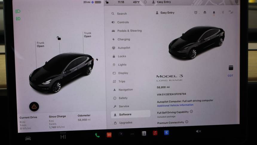 2018 Tesla Model 3 5YJ3E1EA1JF019794