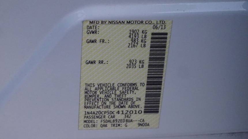 2013 Nissan LEAF 1N4AZ0CP5DC412010