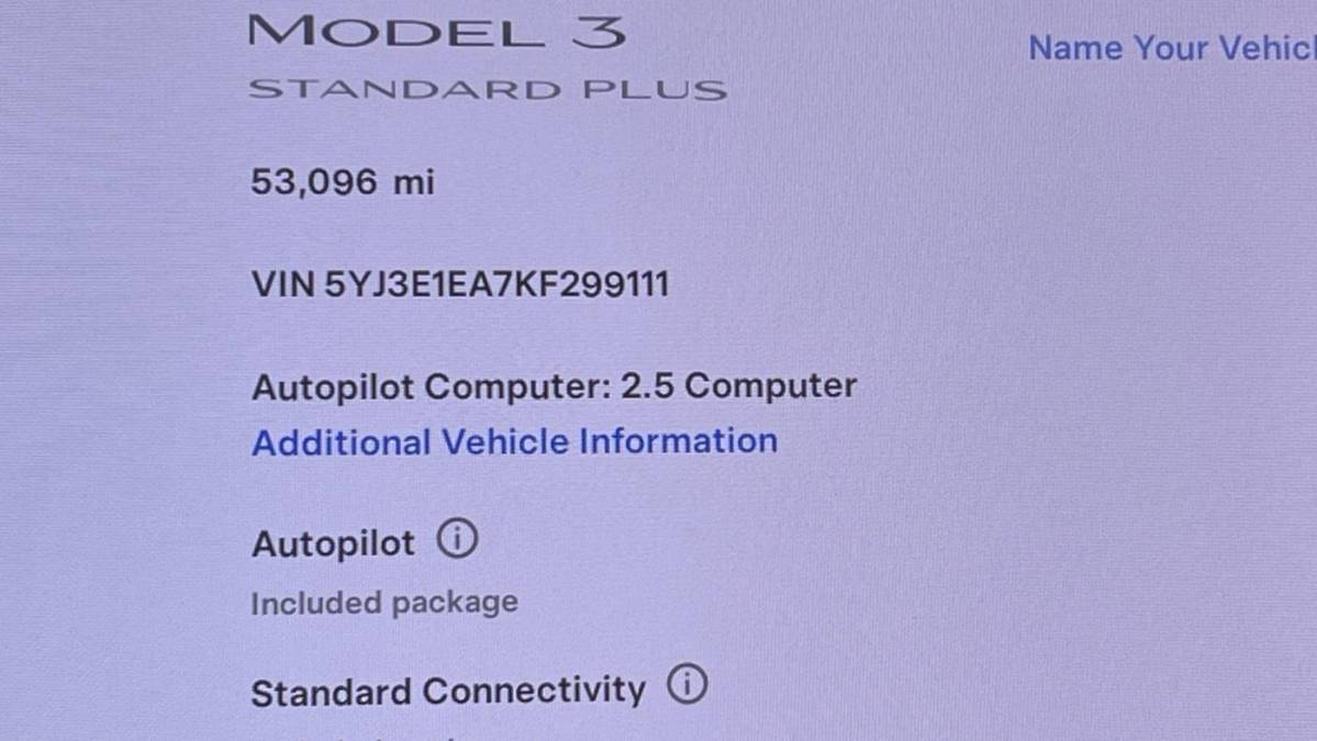 2019 Tesla Model 3 5YJ3E1EA7KF299111