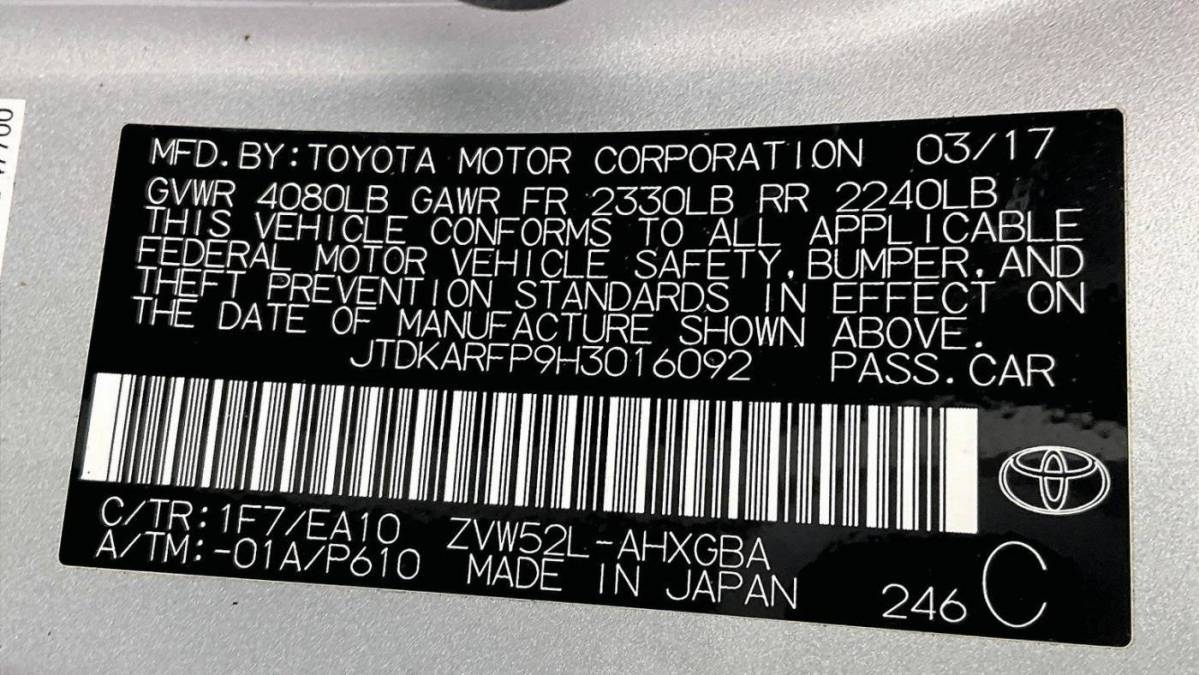 2017 Toyota Prius Prime JTDKARFP9H3016092