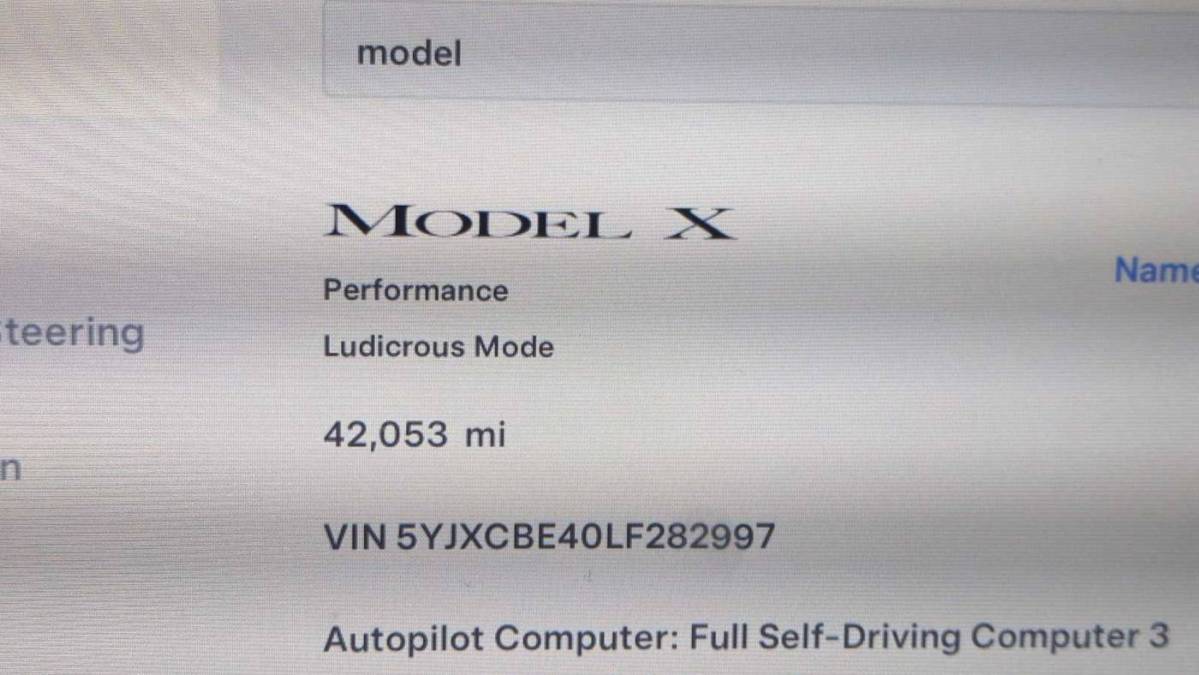 2020 Tesla Model X 5YJXCBE40LF282997