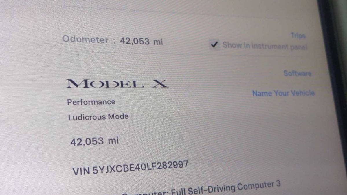 2020 Tesla Model X 5YJXCBE40LF282997