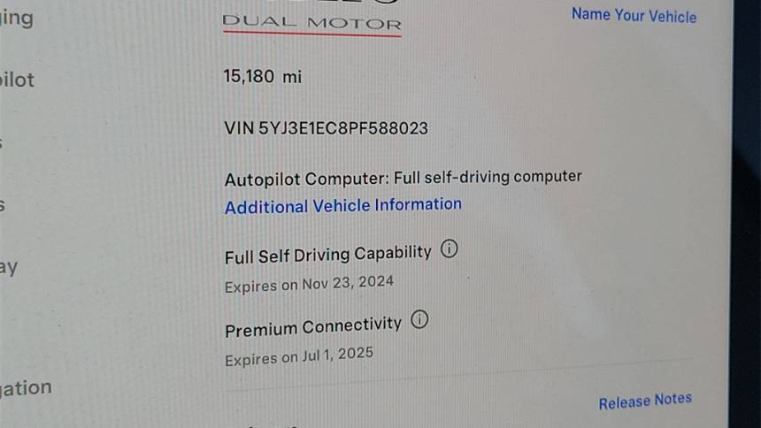 2023 Tesla Model 3 5YJ3E1EC8PF588023