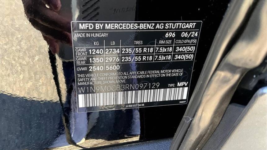 2024 Mercedes EQB W1N9M0CB3RN097129