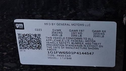 2023 Chevrolet Bolt 1G1FW6S01P4144547