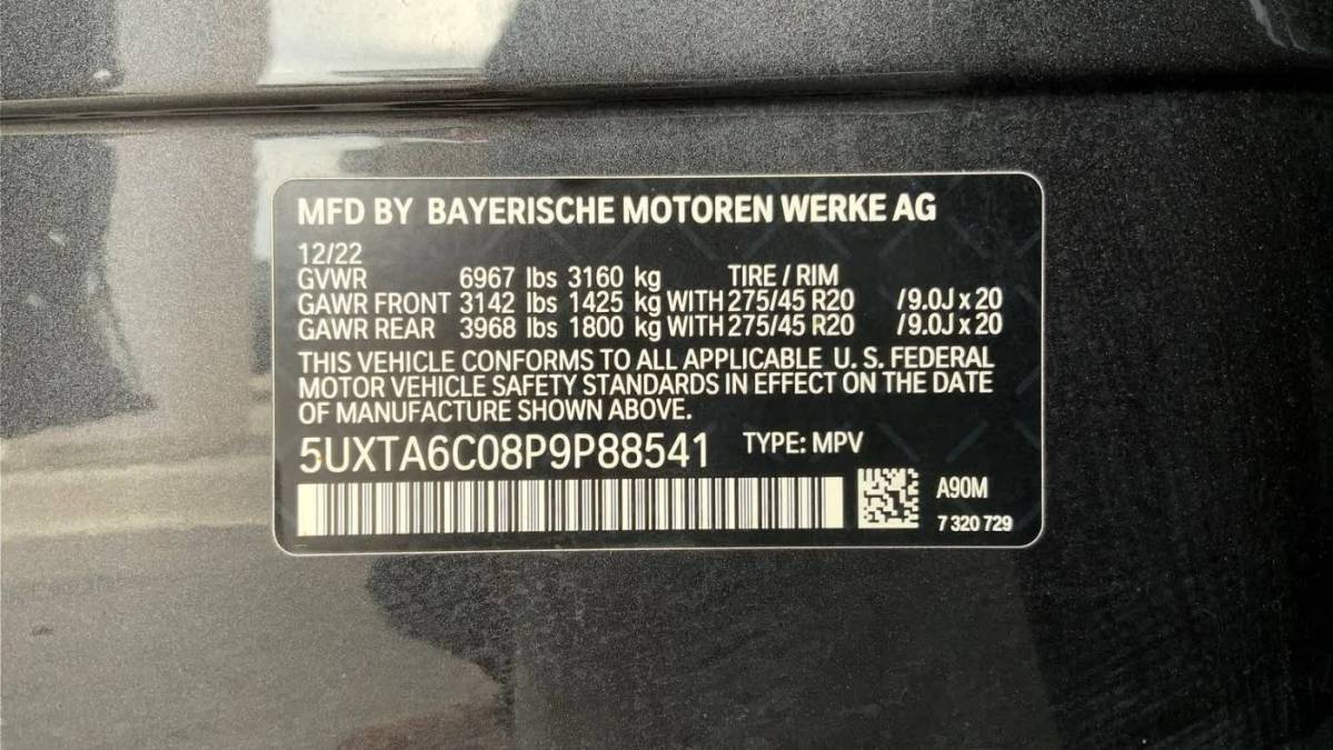 2023 BMW X5 5UXTA6C08P9P88541