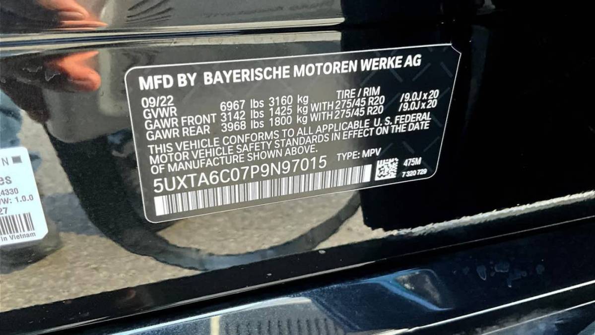 2023 BMW X5 5UXTA6C07P9N97015