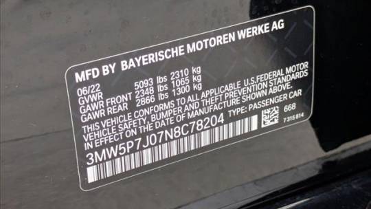 2022 BMW 3 Series 3MW5P7J07N8C78204