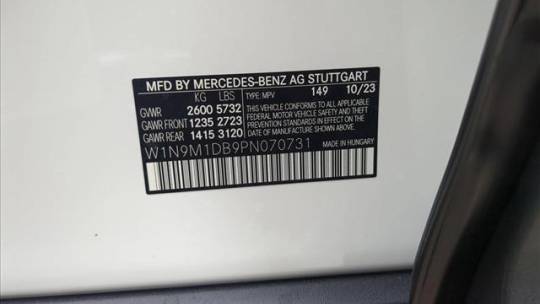 2023 Mercedes EQB W1N9M1DB9PN070731