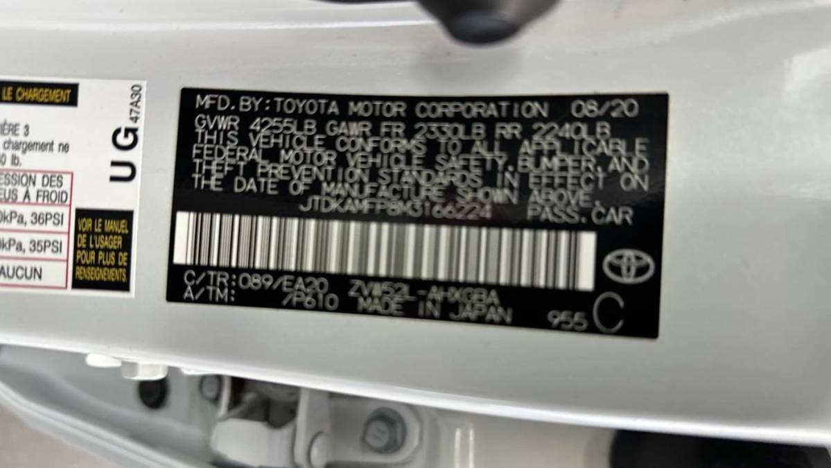 2021 Toyota Prius Prime JTDKAMFP8M3166224