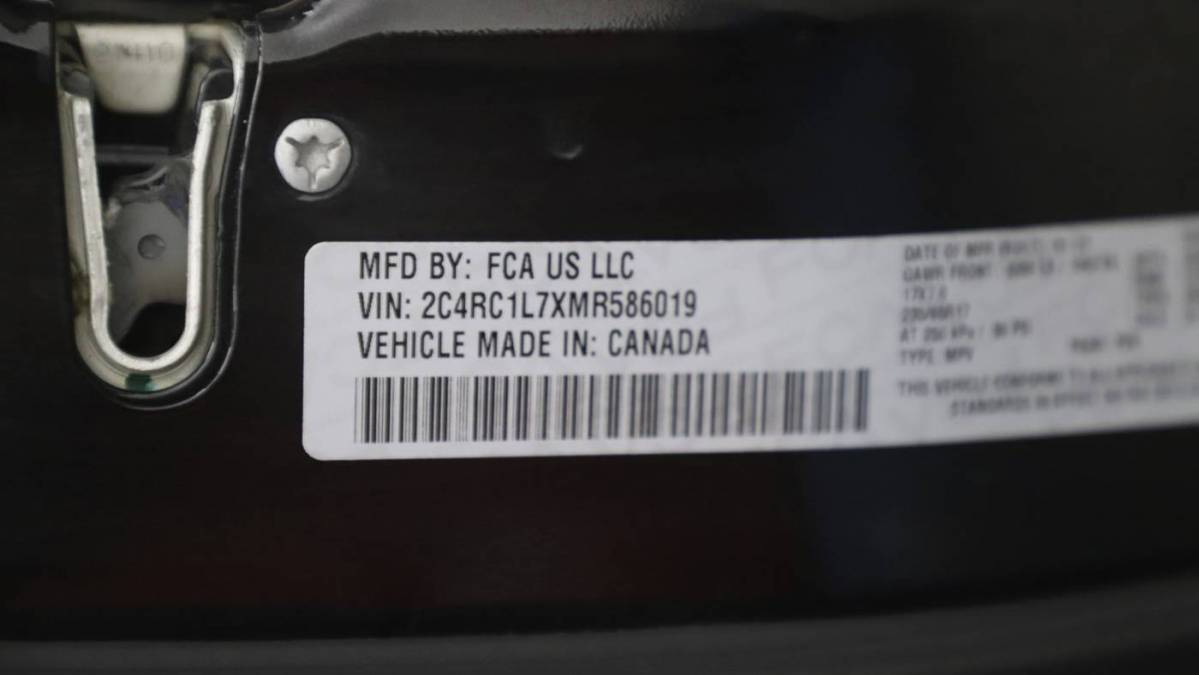 2021 Chrysler Pacifica 2C4RC1L7XMR586019