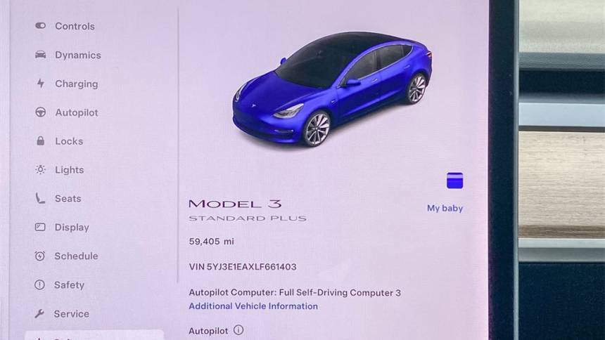 2020 Tesla Model 3 5YJ3E1EAXLF661403