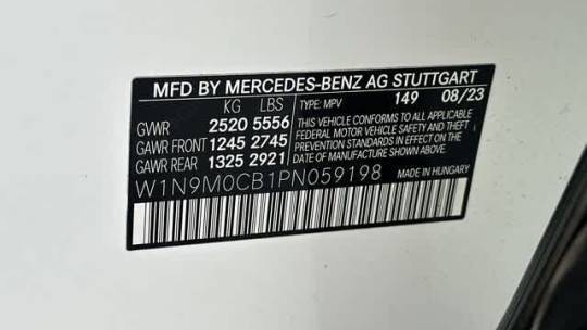 2023 Mercedes EQB W1N9M0CB1PN059198