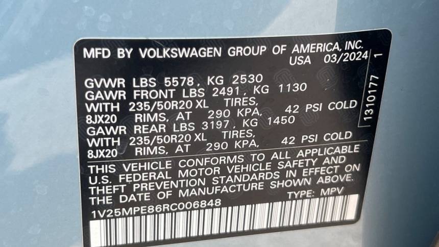 2024 Volkswagen ID.4 1V25MPE86RC006848