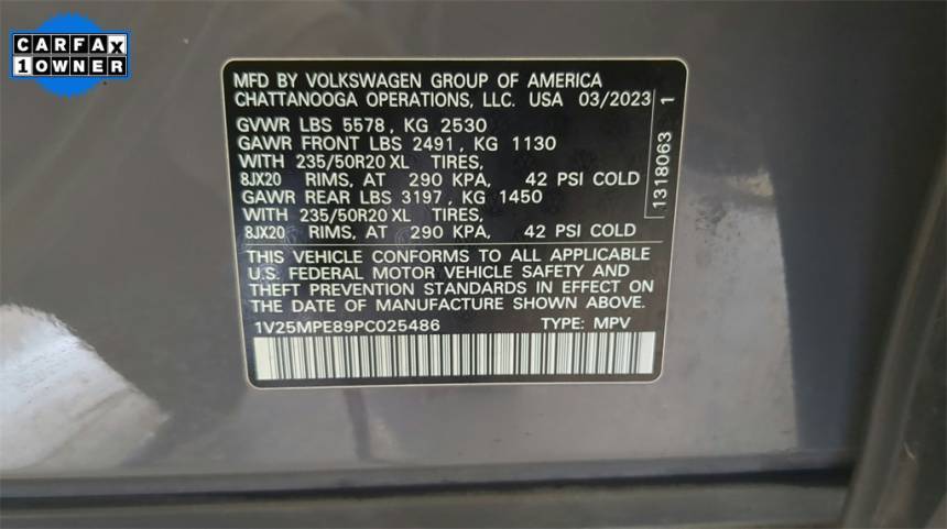 2023 Volkswagen ID.4 1V25MPE89PC025486