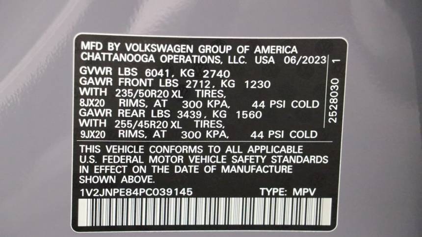 2023 Volkswagen ID.4 1V2JNPE84PC039145