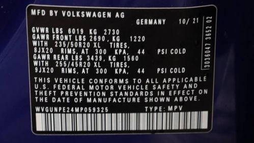 2021 Volkswagen ID.4 WVGUNPE24MP059325