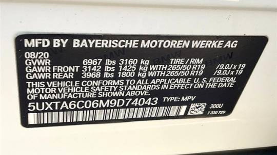 2021 BMW X5 5UXTA6C06M9D74043