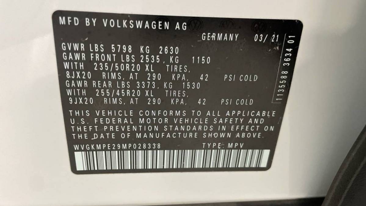 2021 Volkswagen ID.4 WVGKMPE29MP028338