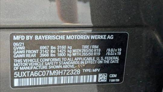 2021 BMW X5 5UXTA6C07M9H72328