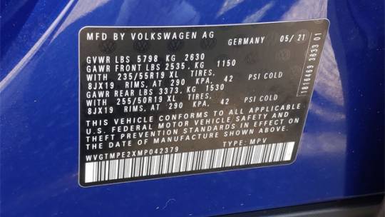 2021 Volkswagen ID.4 WVGTMPE2XMP042379