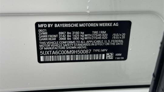 2021 BMW X5 5UXTA6C00M9H50087