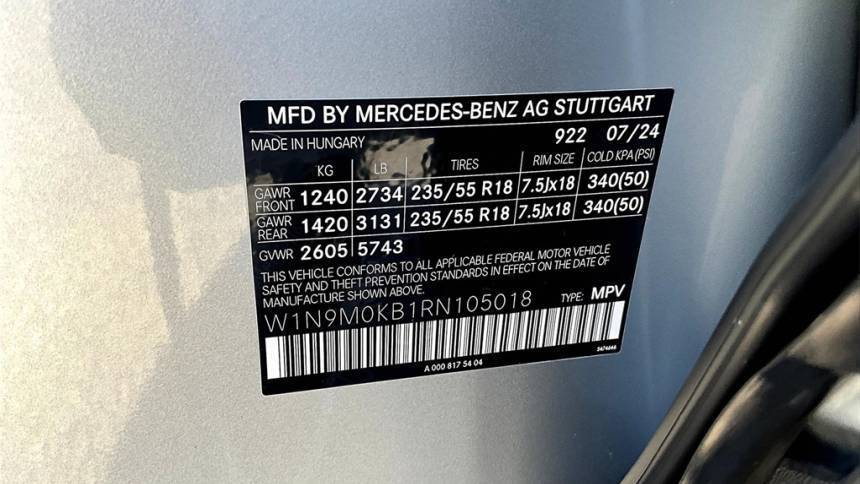 2024 Mercedes EQB W1N9M0KB1RN105018